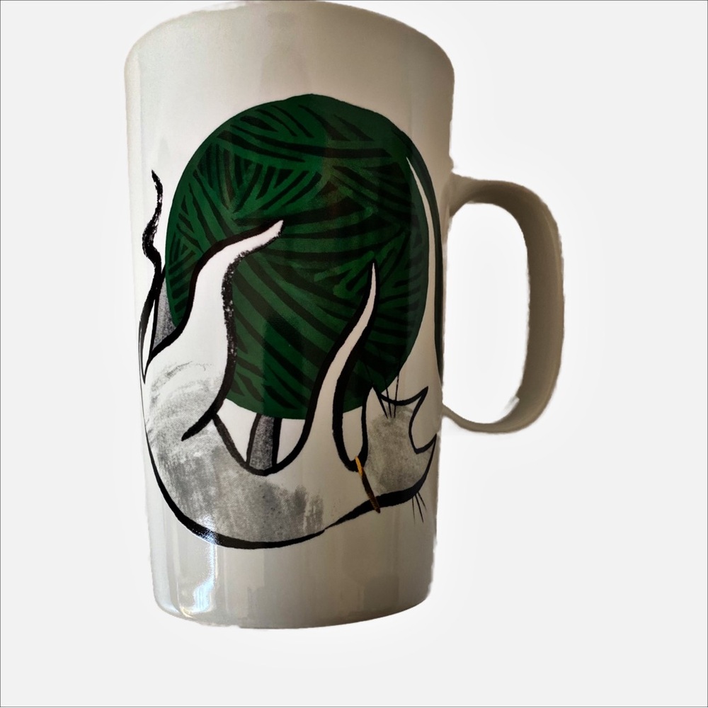 Starbucks, Cat and Yarn Ball Tall Coffee Tea Cup Mug